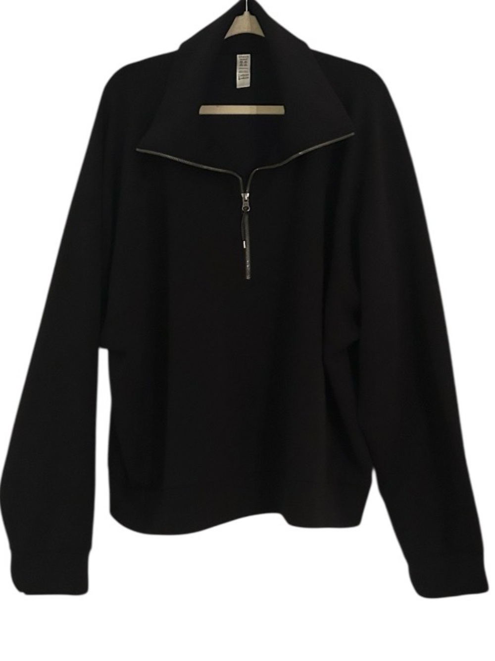 Spanx AirEssentials Quarter Zip Pullover Size 3X in Very Black - Picture 7 of 7